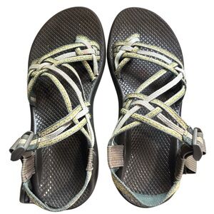 Chacos Vibram Sandals Green Hiking Outdoor Sandals Women Size9